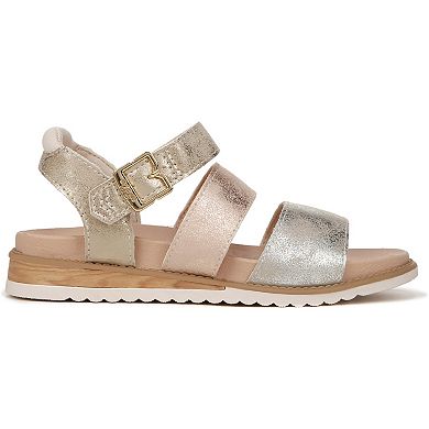 Dr. Scholl's Island Glow Kid Girls' Ankle Strap Faux Leather Sandals