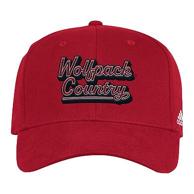 Men's adidas Red NC State Wolfpack Chant Flex Hat