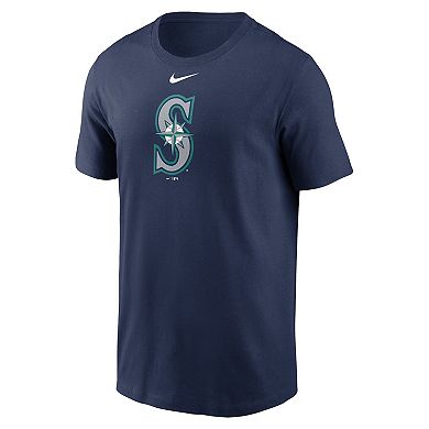 Men's Nike Navy Seattle Mariners Fuse Logo T-Shirt