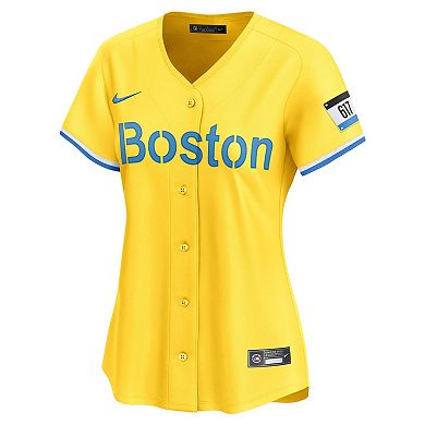 Women's Nike David Ortiz Gold Boston Red Sox City Connect Retired Player Jersey