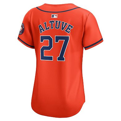 Women's Nike Jose Altuve Orange Houston Astros Alternate Limited Player Jersey