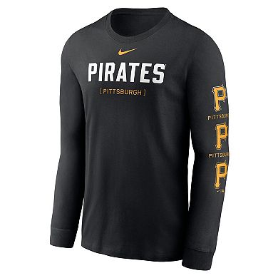 Men's Nike Black Pittsburgh Pirates Repeater Long Sleeve T-Shirt