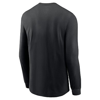 Men's Nike Black Pittsburgh Pirates Repeater Long Sleeve T-Shirt
