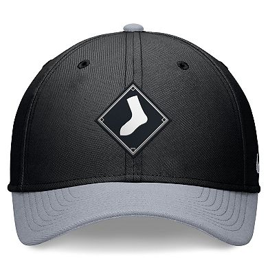 Men's Nike Black/Gray Chicago White Sox 2024 City Connect Swoosh Flex Hat
