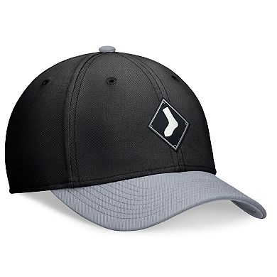 Men's Nike Black/Gray Chicago White Sox 2024 City Connect Swoosh Flex Hat