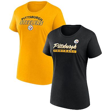 Women's Fanatics Branded Pittsburgh Steelers Risk T-Shirt Combo Pack