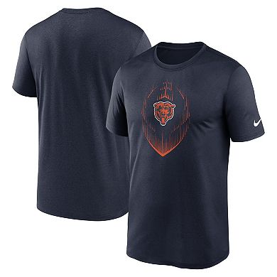 Men's Nike Navy Chicago Bears Primetime Legend Icon Performance T-Shirt