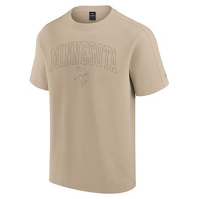 Unisex Fanatics Signature Khaki Minnesota Vikings Elements Heavyweight Tri-Blend T-Shirt