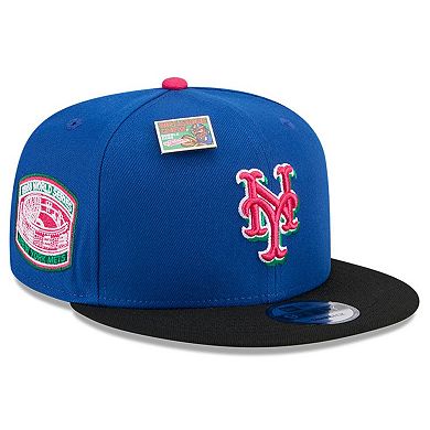 Men's New Era Royal/Black New York Mets Watermelon Big League Chew Flavor Pack 9FIFTY Snapback Hat