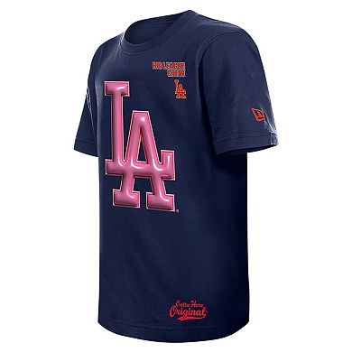 Youth New Era x Big League Chew Navy Los Angeles Dodgers T-Shirt