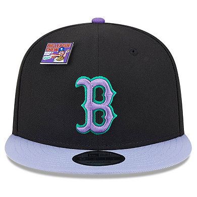 Men's New Era Black/Purple Boston Red Sox Grape Big League Chew Flavor Pack 9FIFTY Snapback Hat