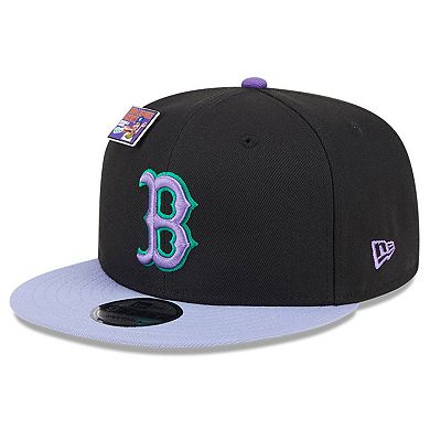 Men's New Era Black/Purple Boston Red Sox Grape Big League Chew Flavor Pack 9FIFTY Snapback Hat