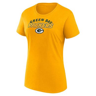 Women's Fanatics Branded Green Bay Packers Risk T-Shirt Combo Pack