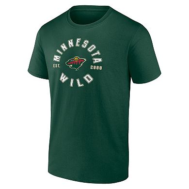 Men's Fanatics Branded Minnesota Wild Serve T-Shirt Combo Pack