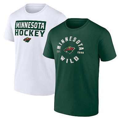 Men's Fanatics Branded Minnesota Wild Serve T-Shirt Combo Pack