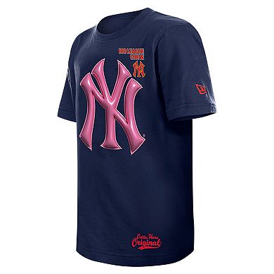 Youth New Era x Big League Chew Navy New York Yankees T-Shirt