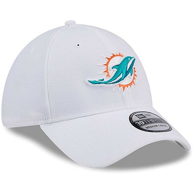 Men's New Era White Miami Dolphins Main 39THIRTY Flex Hat