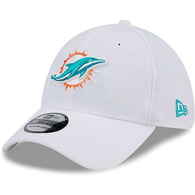 Men's New Era White Miami Dolphins Main 39THIRTY Flex Hat