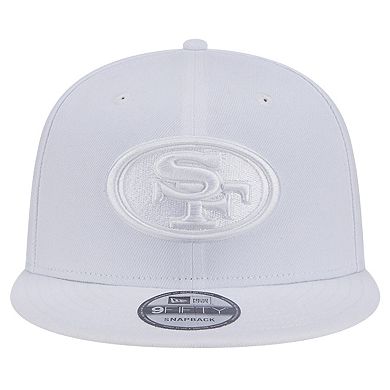 Men's New Era San Francisco 49ers Main White on White 9FIFTY Snapback Hat