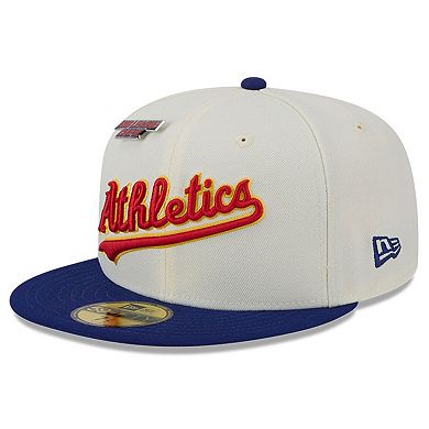 Men's New Era White Oakland Athletics Big League Chew Original 59FIFTY Fitted Hat