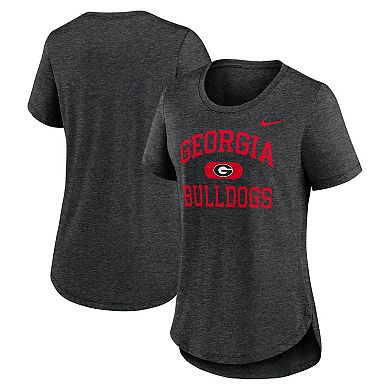 Women's Nike Heather Black Georgia Bulldogs Blitz T-Shirt
