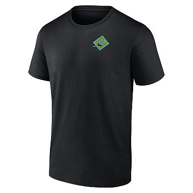 Men's Profile Black Tampa Bay Rays Big & Tall Field Play T-Shirt