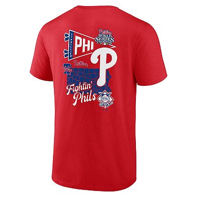Men's Profile Royal Philadelphia Phillies Big & Tall Split Zone T-Shirt