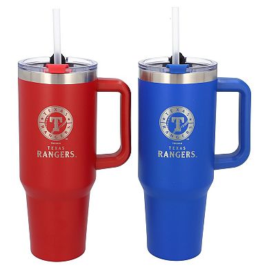 The Memory Company Texas Rangers 46oz. Home/Away Stainless Steel Colossal Tumbler Two-Pack