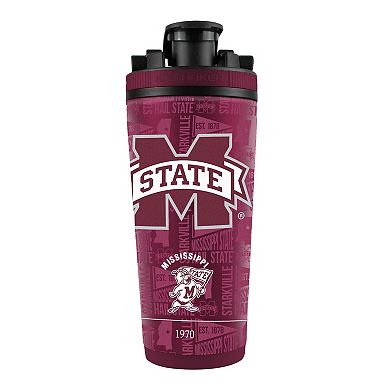 WinCraft Mississippi State Bulldogs 26oz. 4D Stainless Steel Ice Shaker Bottle