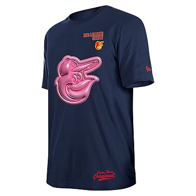 Men's New Era Navy Baltimore Orioles Big League Chew T-Shirt