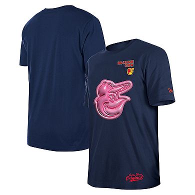 Men's New Era Navy Baltimore Orioles Big League Chew T-Shirt