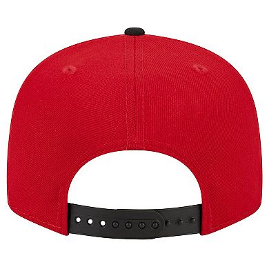 Men's New Era Scarlet/Black San Francisco 49ers Team Establish 9FIFTY Snapback Hat