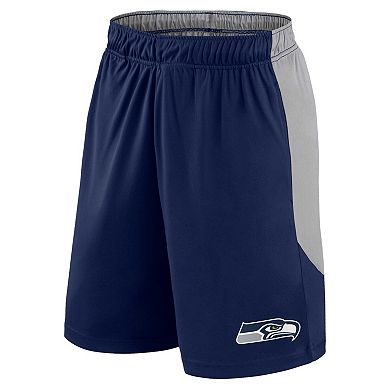 Men's Fanatics College Navy Seattle Seahawks Big & Tall Team Logo Shorts