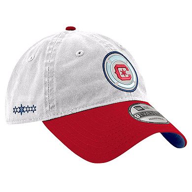 Men's New Era  White Chicago Fire Jersey Hook 9TWENTY Adjustable Hat