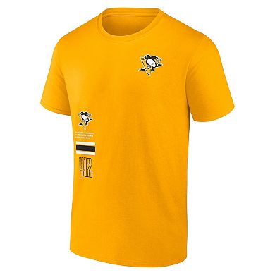 Men's Fanatics Branded Gold Pittsburgh Penguins Represent T-Shirt