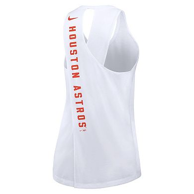 Women's Nike White Houston Astros Team Crossback Tank Top