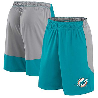 Men's Fanatics Branded Aqua Miami Dolphins Big & Tall Team Logo Shorts