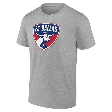 Men's Fanatics Branded Steel FC Dallas Logo T-Shirt
