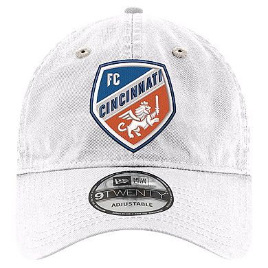 Men's New Era  White FC Cincinnati Jersey Hook 9TWENTY Adjustable Hat