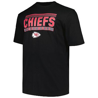 Men's Fanatics Branded Black Kansas City Chiefs Big & Tall Pop T-Shirt