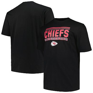 Men's Fanatics Branded Black Kansas City Chiefs Big & Tall Pop T-Shirt