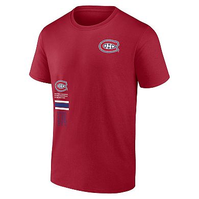 Men's Fanatics Branded Red Montreal Canadiens Represent T-Shirt