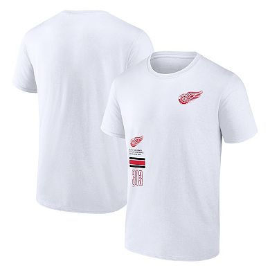 Men's Fanatics Branded White Detroit Red Wings Represent T-Shirt
