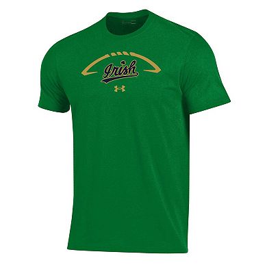 Men's Kelly Green Notre Dame Fighting Irish Football Icon T-Shirt