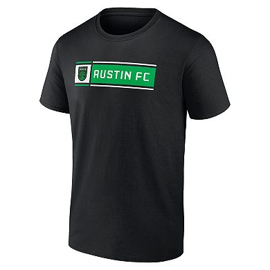 Men's Fanatics Branded Black Austin FC Block T-Shirt