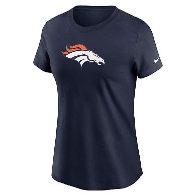 Women's Nike Navy Denver Broncos Primary Logo T-Shirt