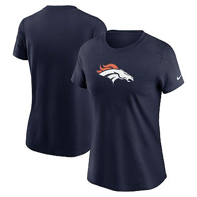 Women's Nike Navy Denver Broncos Primary Logo T-Shirt