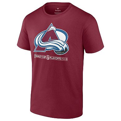 Men's Fanatics Branded  Burgundy Colorado Avalanche 2024 Stanley Cup Playoffs Breakout T-Shirt