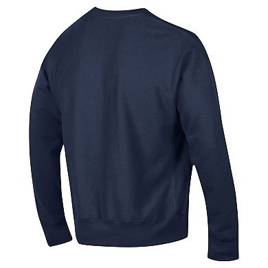 Men's Champion Navy Penn State Nittany Lions Vault Late Night Reverse Weave Pullover Sweatshirt