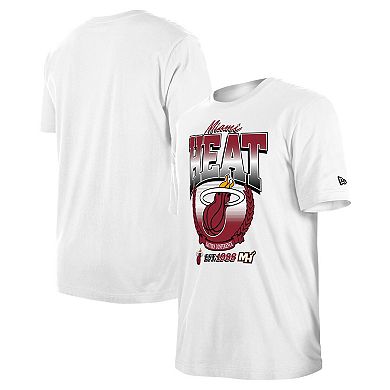 Unisex New Era White Miami Heat Summer Classics T-Shirt
